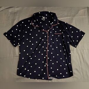 Navy Polka Dot Pajama Set
